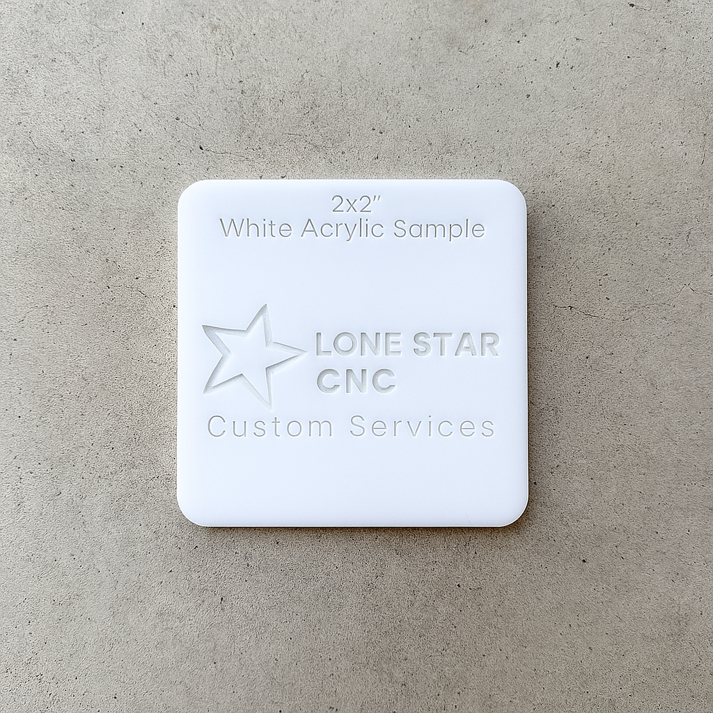 WHITE PRECUT LASER READY ACRYLIC SHEET
